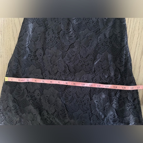 “Six Crisp Days” full length lace peekaboo dress. Sleeveless, side zipper. - Picture 8 of 8